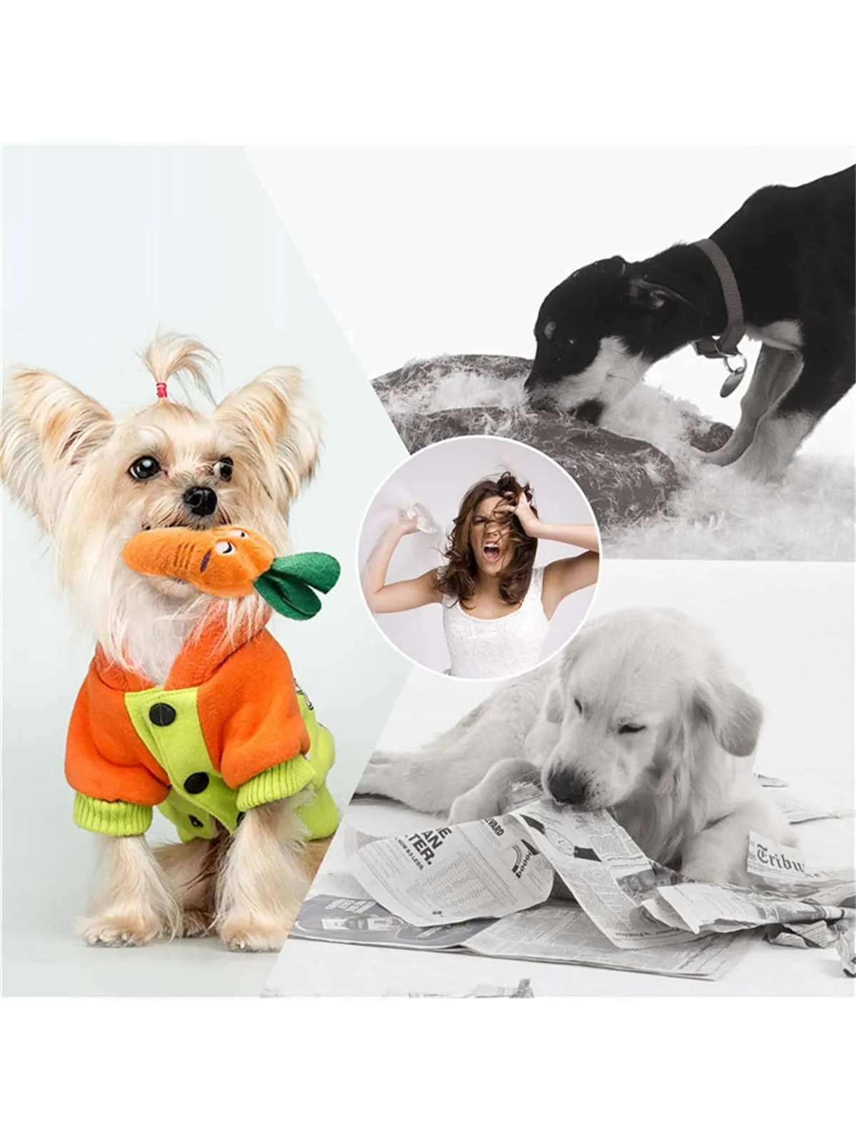 10pcs Random Plush Dog Sounding Toys
