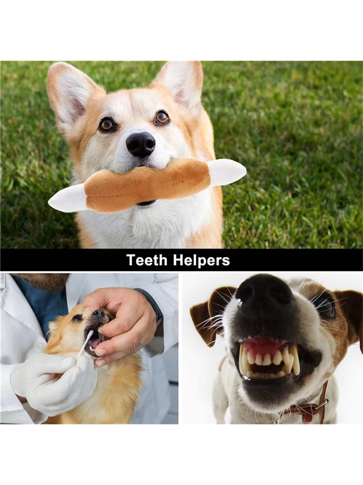 10pcs Random Plush Dog Sounding Toys