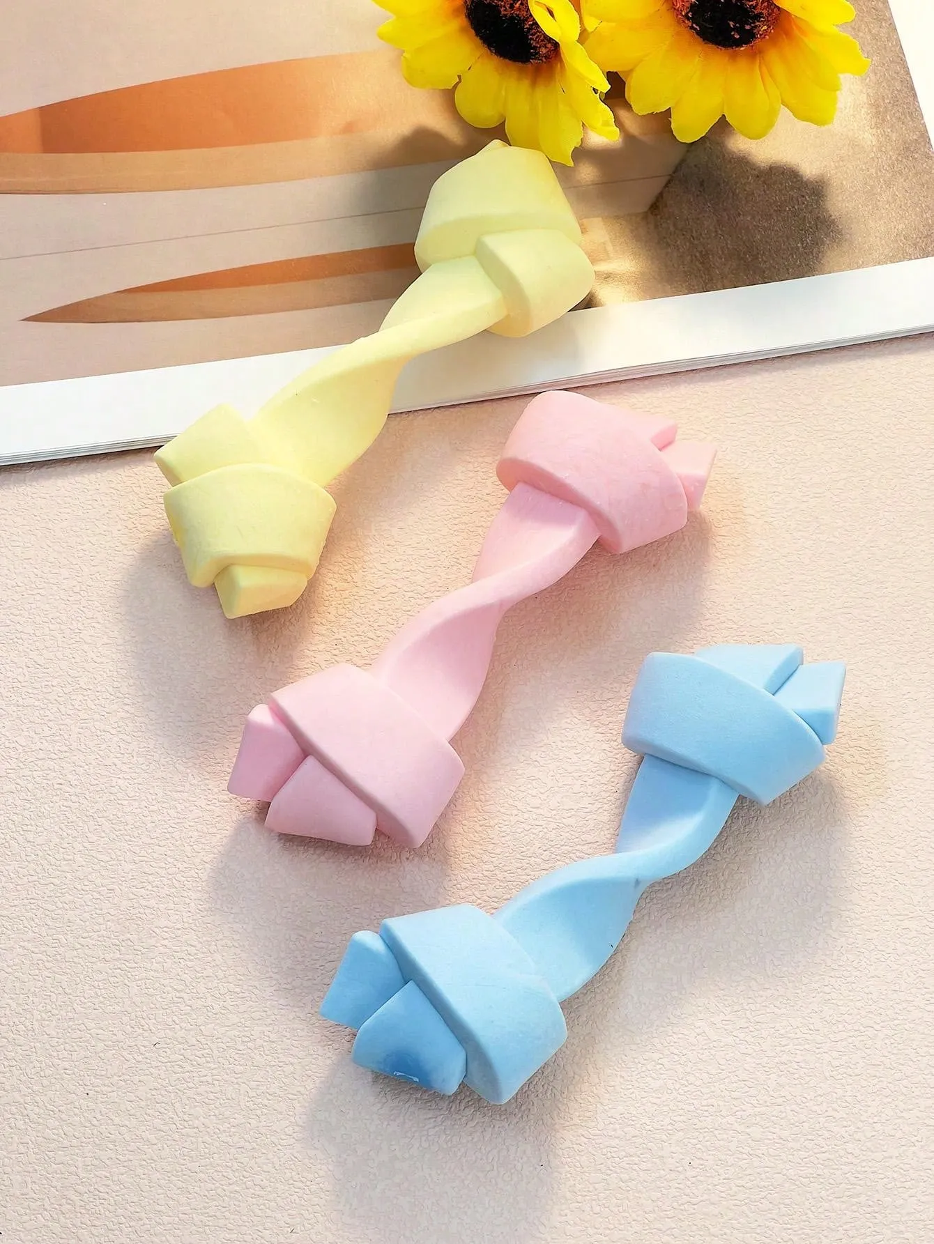 1pc Pet Toy Durable Bite-Resistant Teeth Cleaning Stick For Medium Dogs, Puzzle Rubber Twisted & Chew Toy, Only For Pet Use