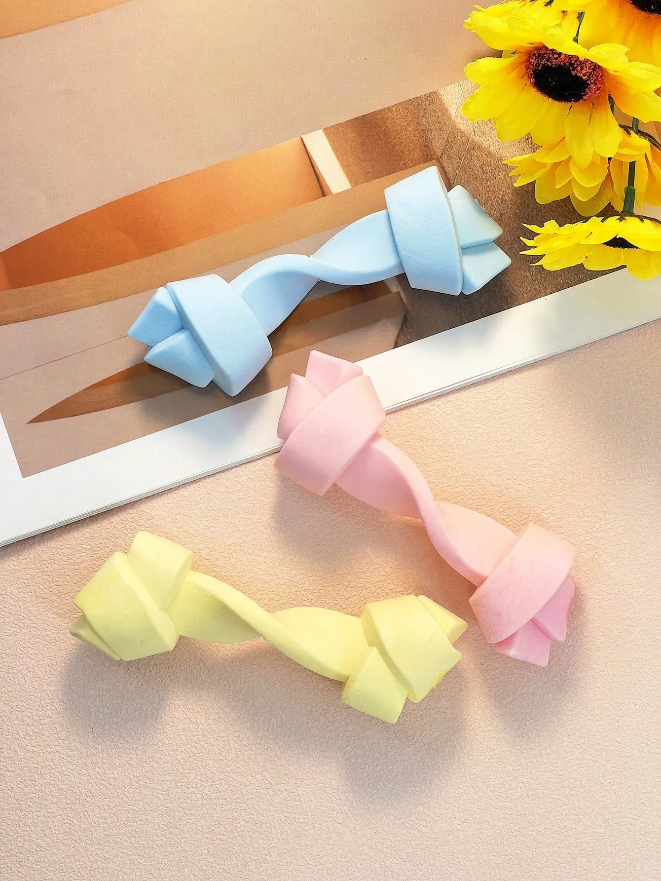 1pc Pet Toy Durable Bite-Resistant Teeth Cleaning Stick For Medium Dogs, Puzzle Rubber Twisted & Chew Toy, Only For Pet Use