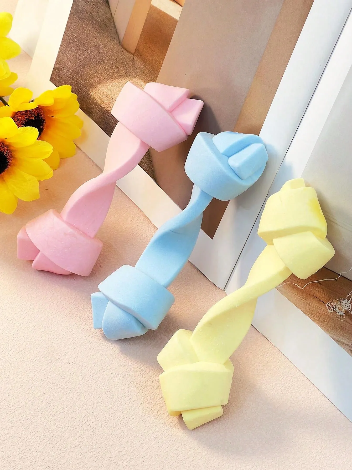 1pc Pet Toy Durable Bite-Resistant Teeth Cleaning Stick For Medium Dogs, Puzzle Rubber Twisted & Chew Toy, Only For Pet Use