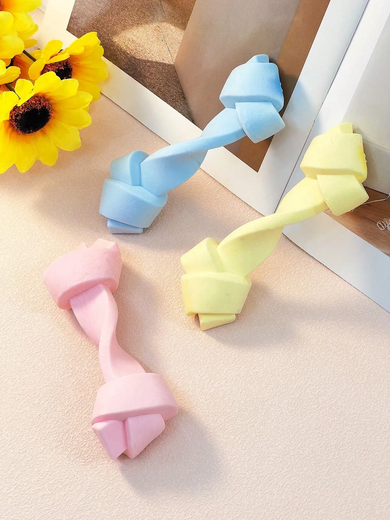1pc Pet Toy Durable Bite-Resistant Teeth Cleaning Stick For Medium Dogs, Puzzle Rubber Twisted & Chew Toy, Only For Pet Use