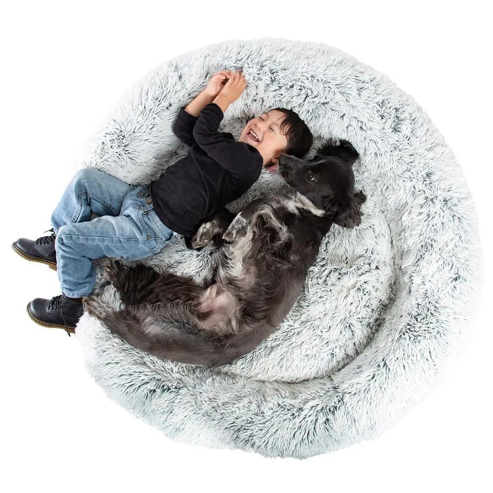 Calming Shag Vegan Fur Donut Cuddler - 45"x45"