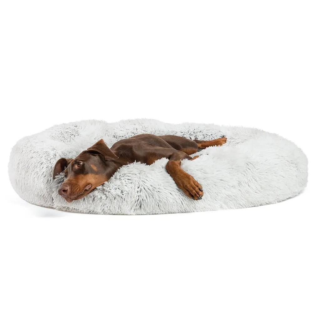 Calming Shag Vegan Fur Donut Cuddler - 45"x45"