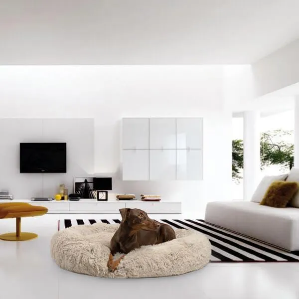 Calming Shag Vegan Fur Donut Cuddler - 45"x45"