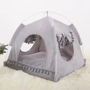 Cat Bed Foldable Tent - Dog House Bed - Kitten Dog Basket Beds - Cute Cat Houses - Home Cushion Pet Kennel - Sweet Princess Products