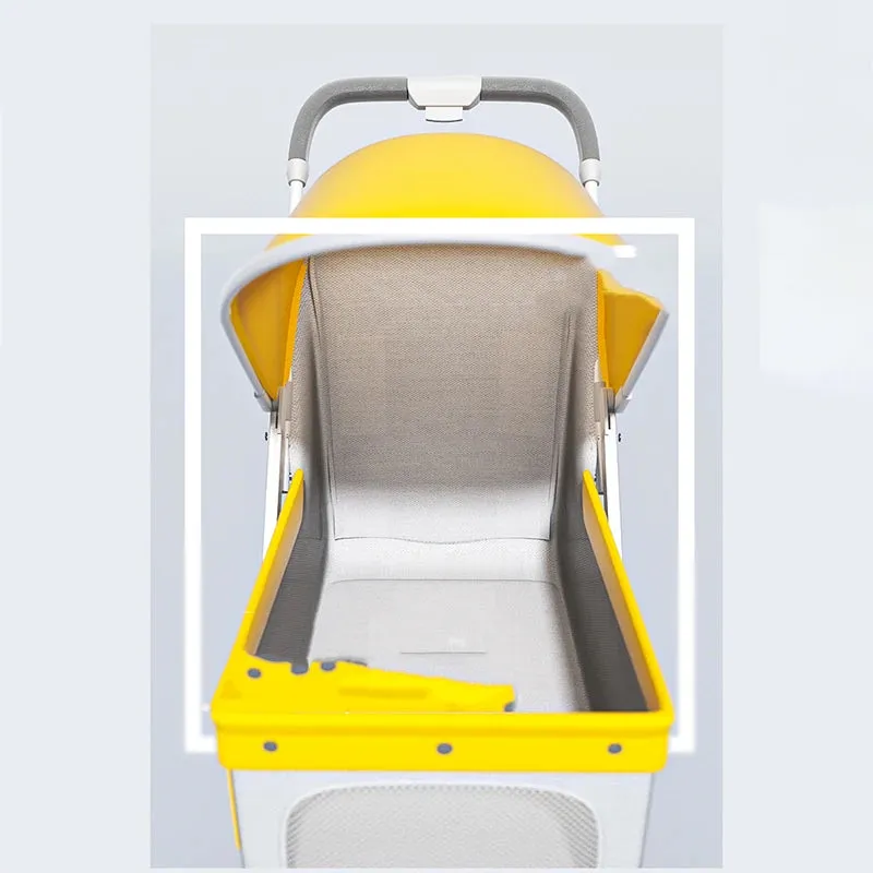 Detachable Pet Stroller Lightweight Foldable Stroller Dog Stroller Cat Package Out Walking Dog Small Pet Car Load Bearing 25kg