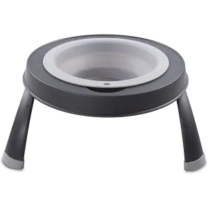 Dexas Elevated Single Feeder Gray Large