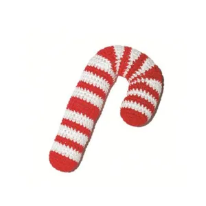 Dogo Pet Fashions Holiday Pawer Squeaky Toy Candy Cane Dog Toy