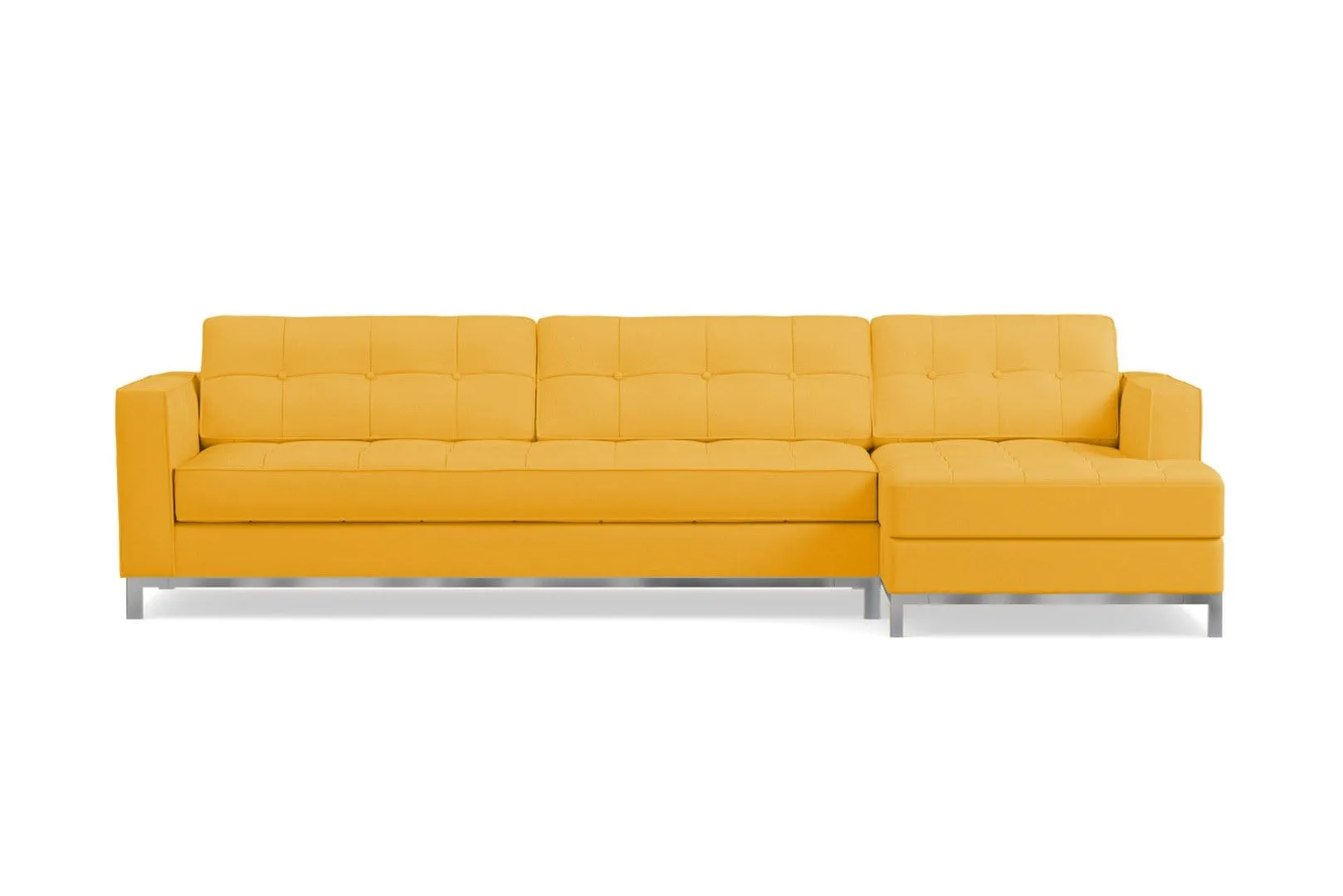 Fillmore 2pc Sleeper Sectional :: Configuration: RAF - Chaise on the Right / Sleeper Option: Memory Foam Mattress