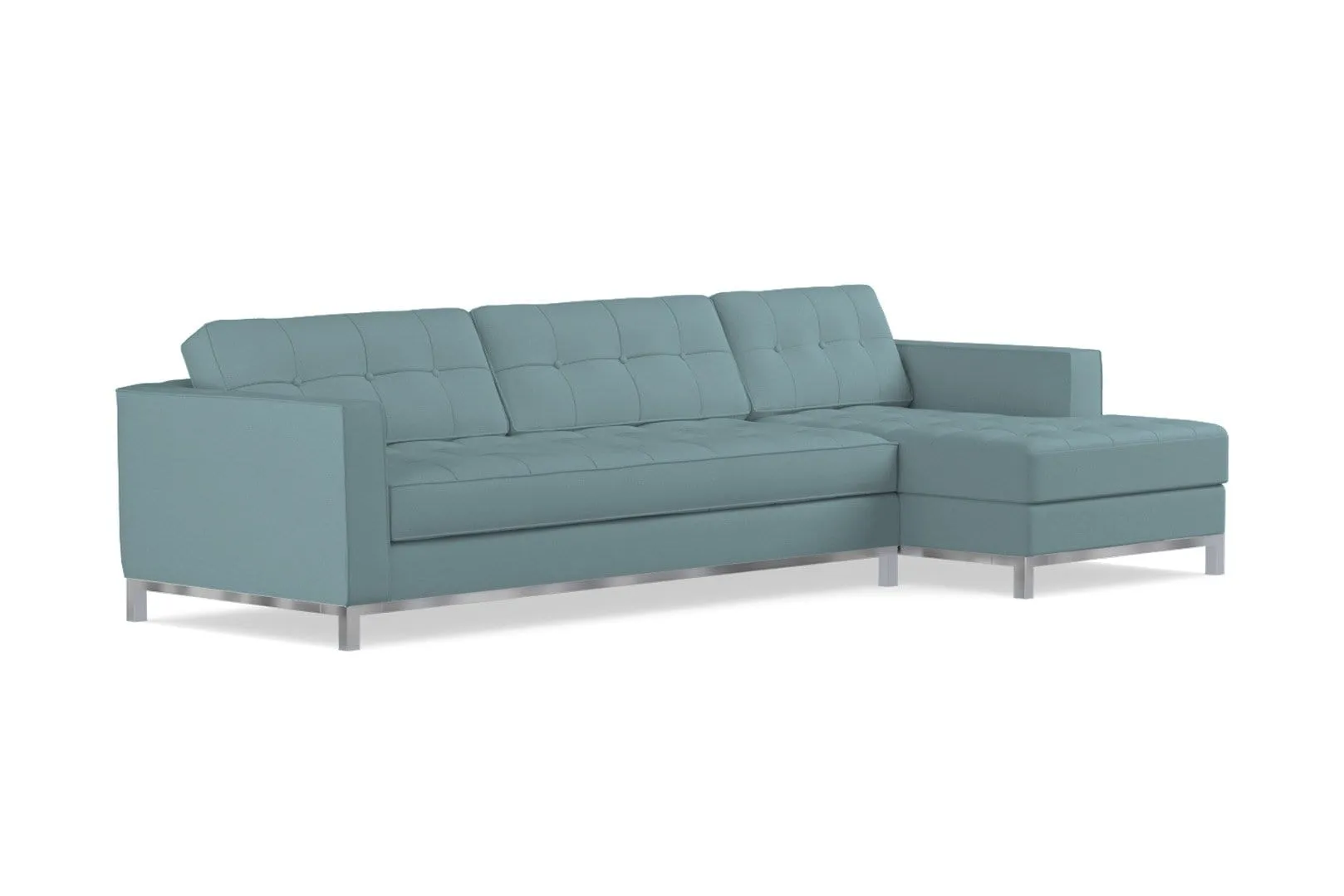 Fillmore 2pc Sleeper Sectional :: Configuration: RAF - Chaise on the Right / Sleeper Option: Memory Foam Mattress