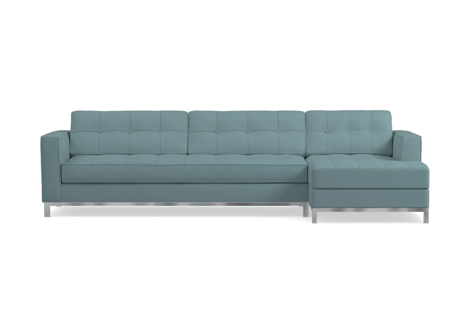 Fillmore 2pc Sleeper Sectional :: Configuration: RAF - Chaise on the Right / Sleeper Option: Memory Foam Mattress