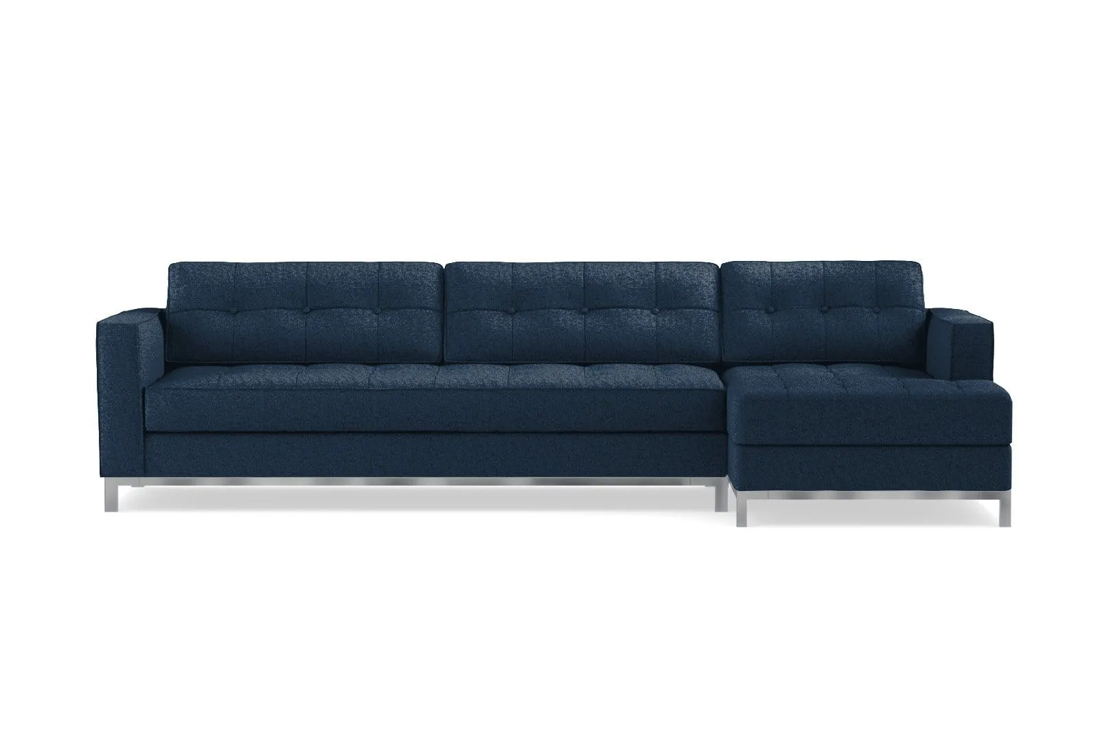 Fillmore 2pc Sleeper Sectional :: Configuration: RAF - Chaise on the Right / Sleeper Option: Memory Foam Mattress