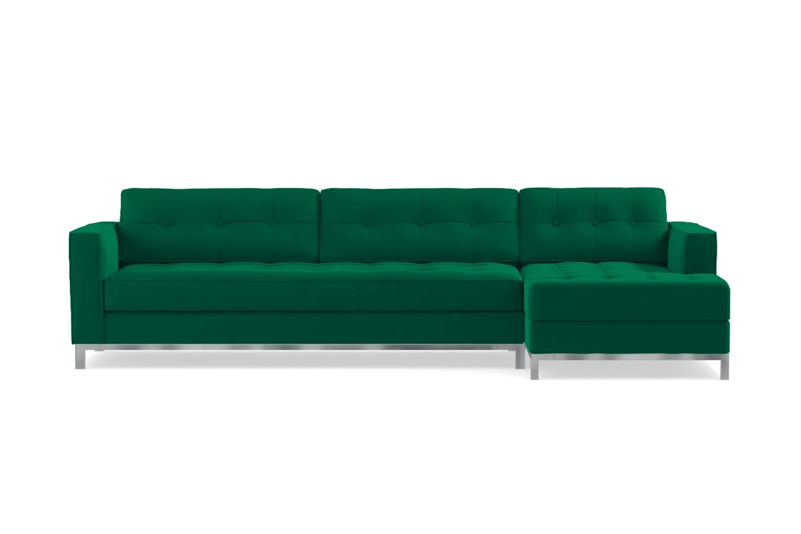 Fillmore 2pc Sleeper Sectional :: Configuration: RAF - Chaise on the Right / Sleeper Option: Memory Foam Mattress