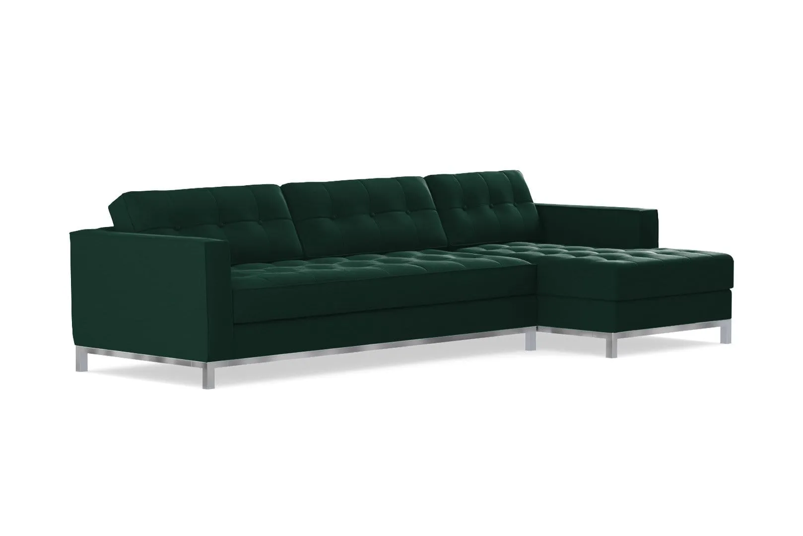 Fillmore 2pc Sleeper Sectional :: Configuration: RAF - Chaise on the Right / Sleeper Option: Memory Foam Mattress
