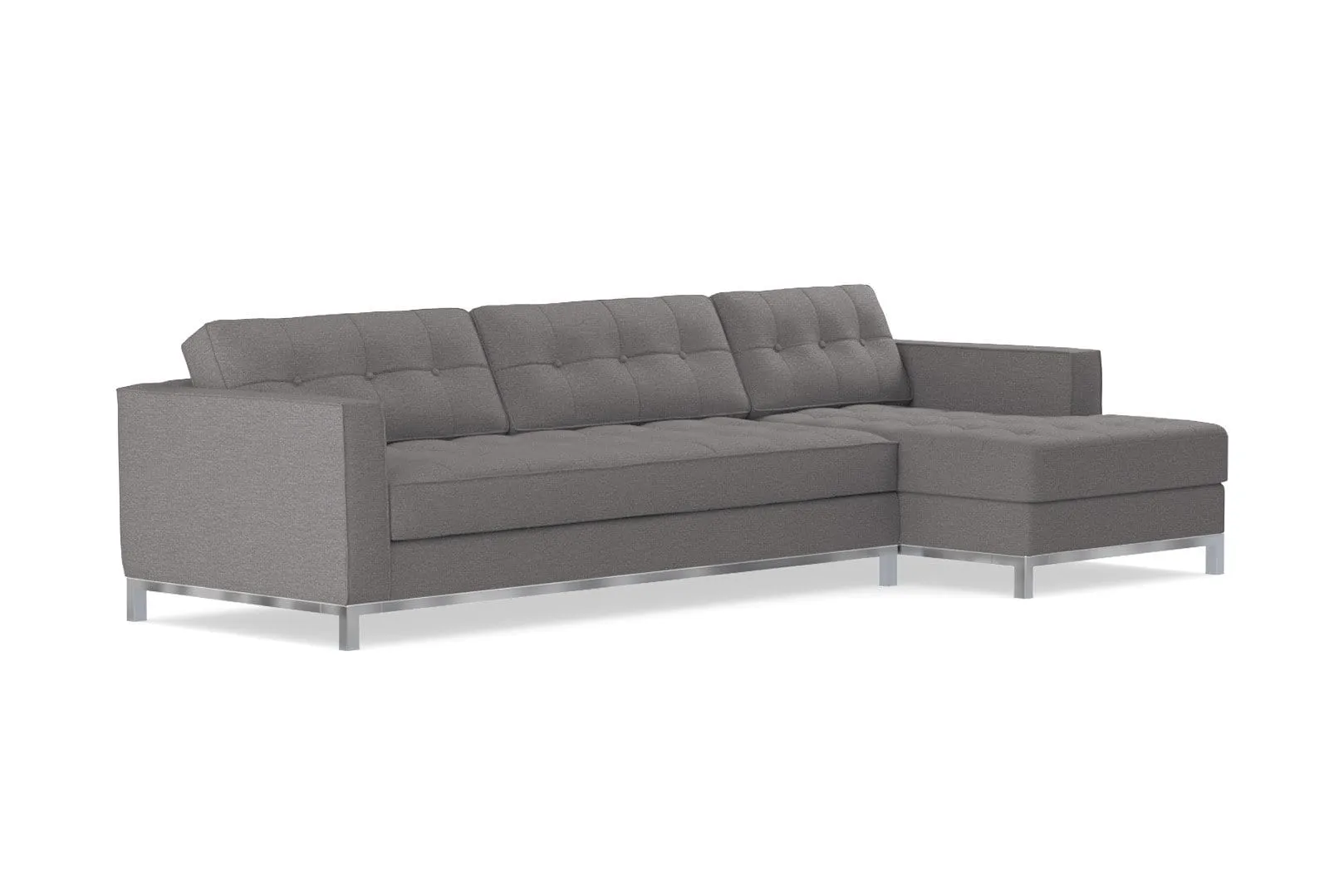 Fillmore 2pc Sleeper Sectional :: Configuration: RAF - Chaise on the Right / Sleeper Option: Memory Foam Mattress