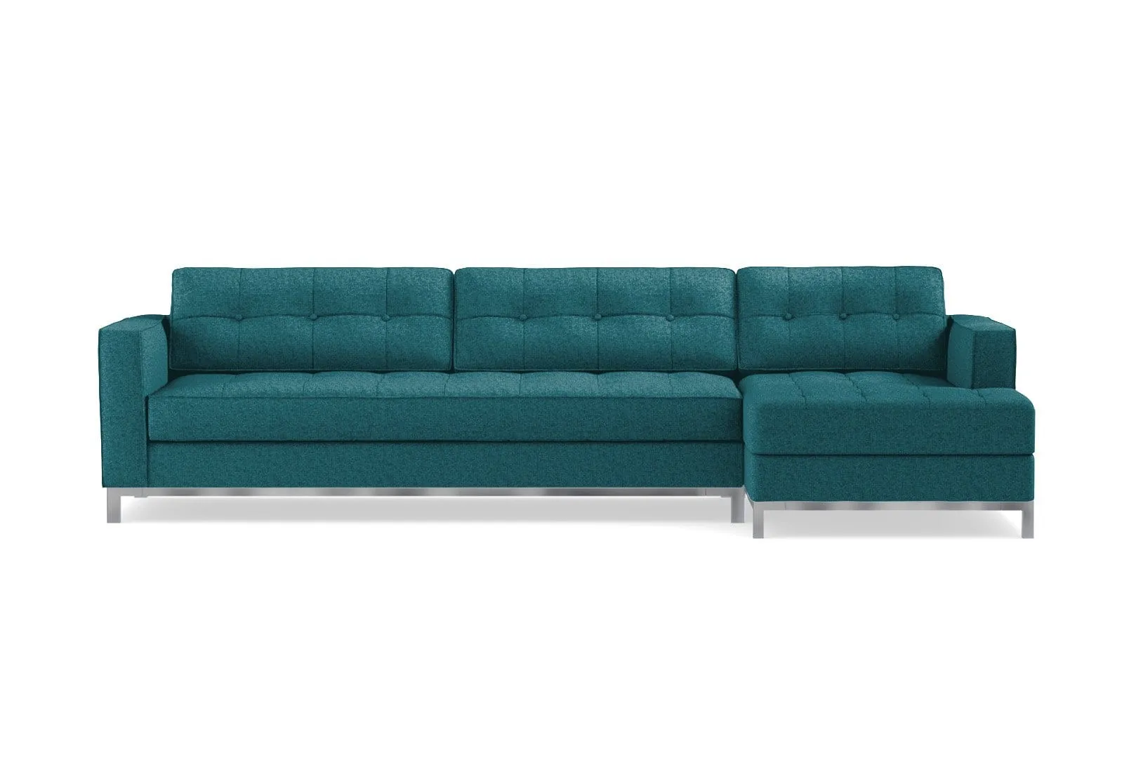 Fillmore 2pc Sleeper Sectional :: Configuration: RAF - Chaise on the Right / Sleeper Option: Memory Foam Mattress