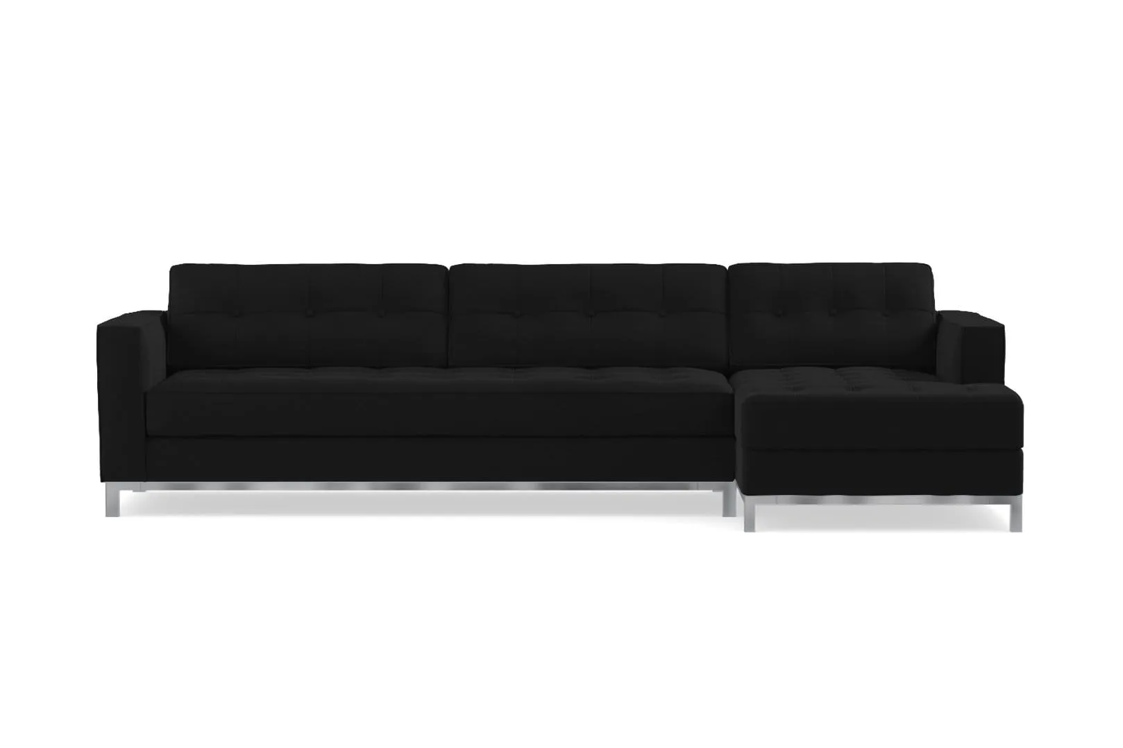 Fillmore 2pc Sleeper Sectional :: Configuration: RAF - Chaise on the Right / Sleeper Option: Memory Foam Mattress