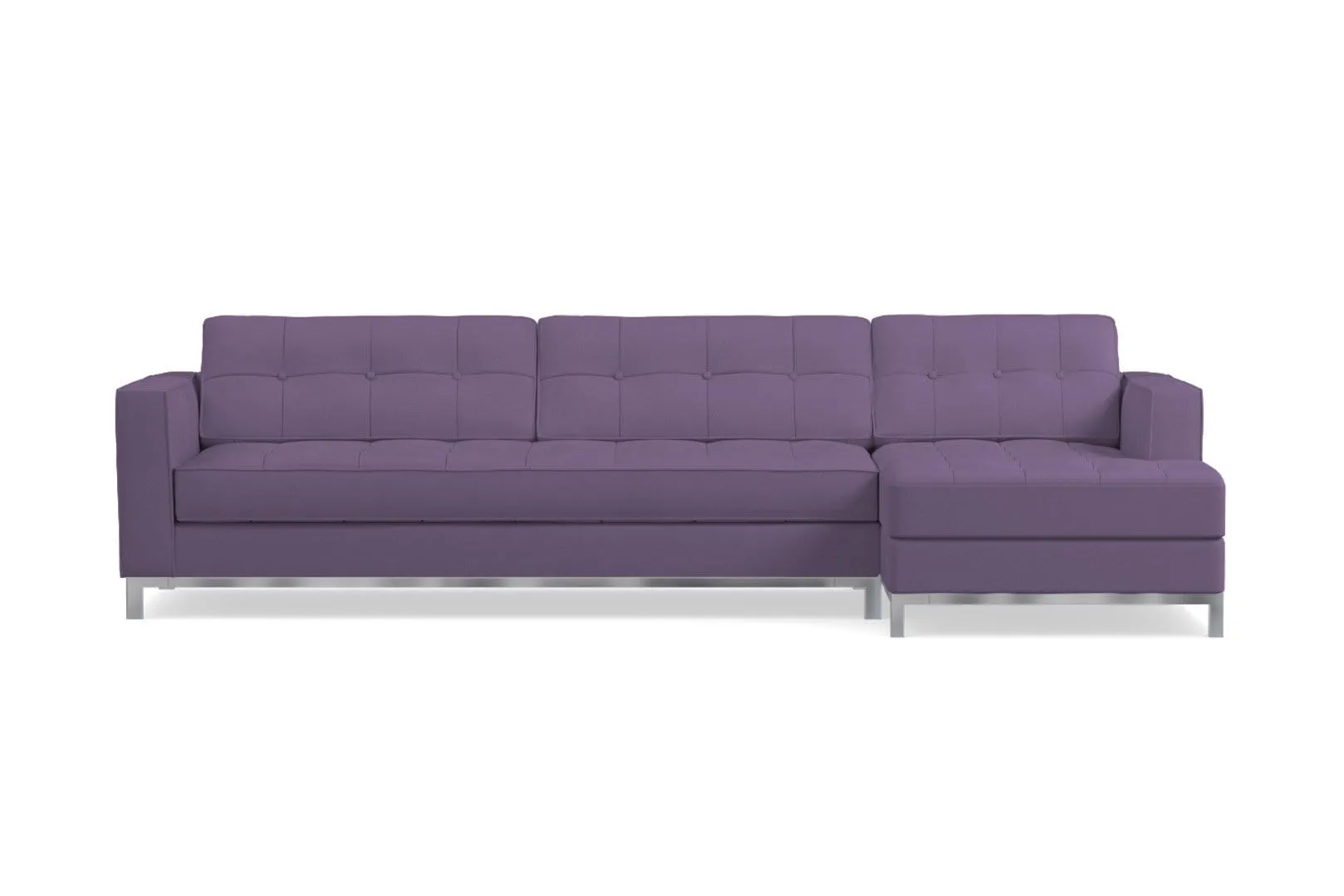 Fillmore 2pc Sleeper Sectional :: Configuration: RAF - Chaise on the Right / Sleeper Option: Memory Foam Mattress