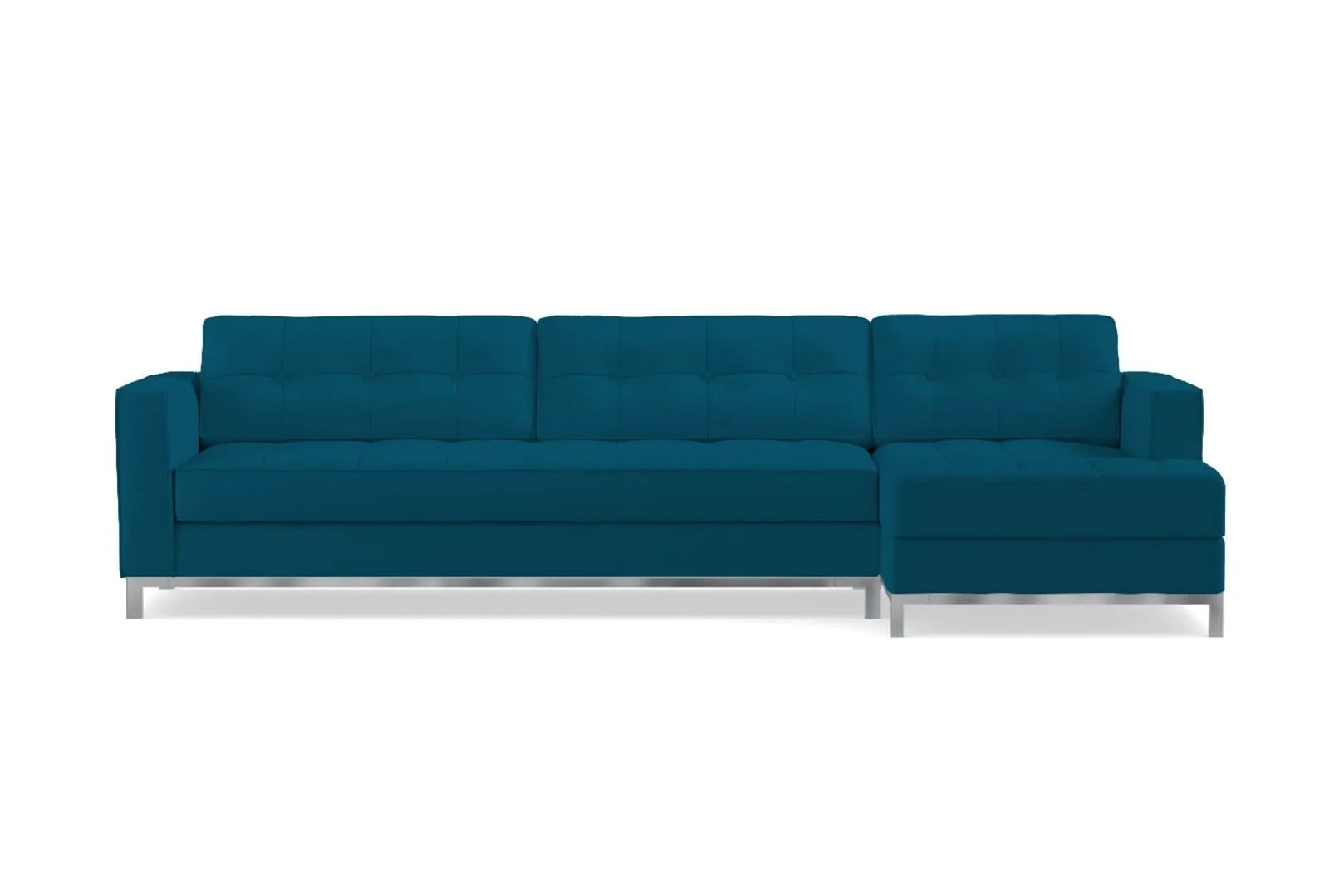 Fillmore 2pc Sleeper Sectional :: Configuration: RAF - Chaise on the Right / Sleeper Option: Memory Foam Mattress