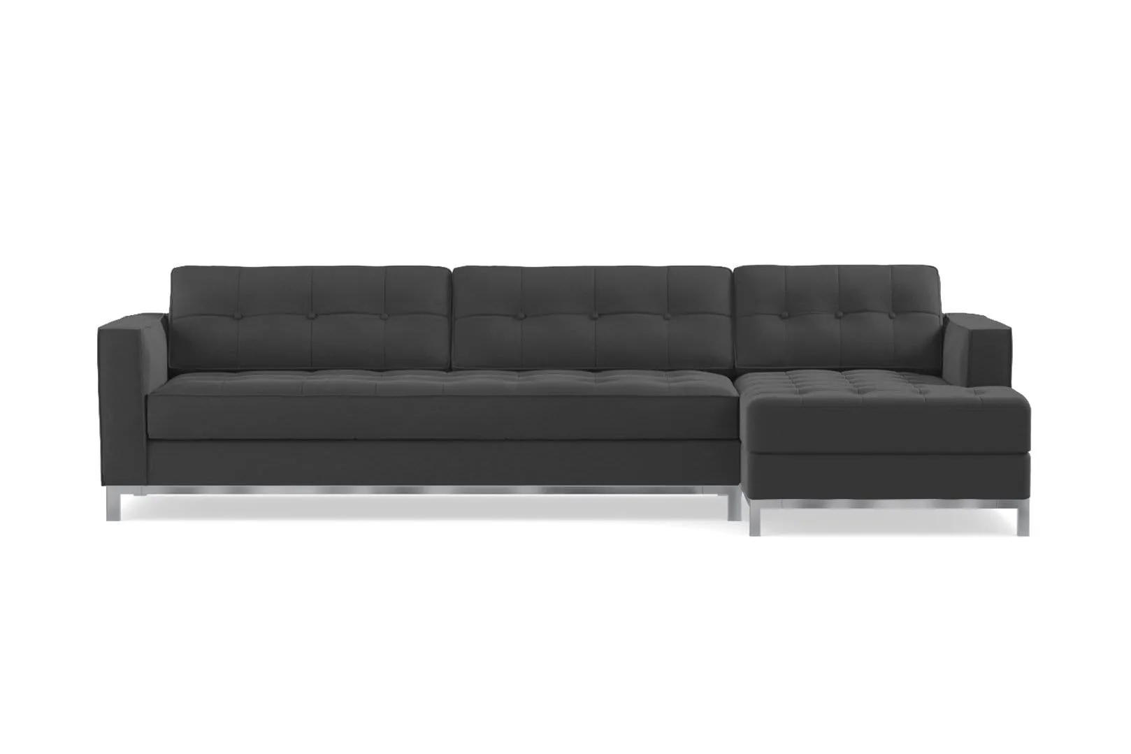 Fillmore 2pc Sleeper Sectional :: Configuration: RAF - Chaise on the Right / Sleeper Option: Memory Foam Mattress