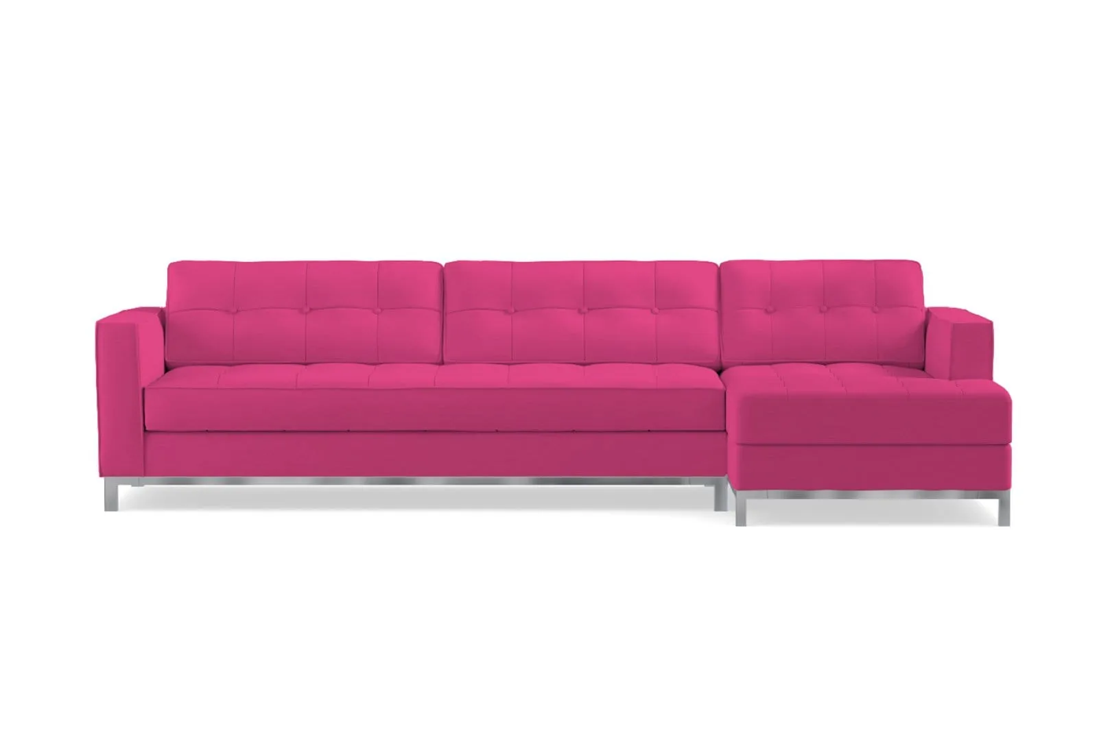 Fillmore 2pc Sleeper Sectional :: Configuration: RAF - Chaise on the Right / Sleeper Option: Memory Foam Mattress