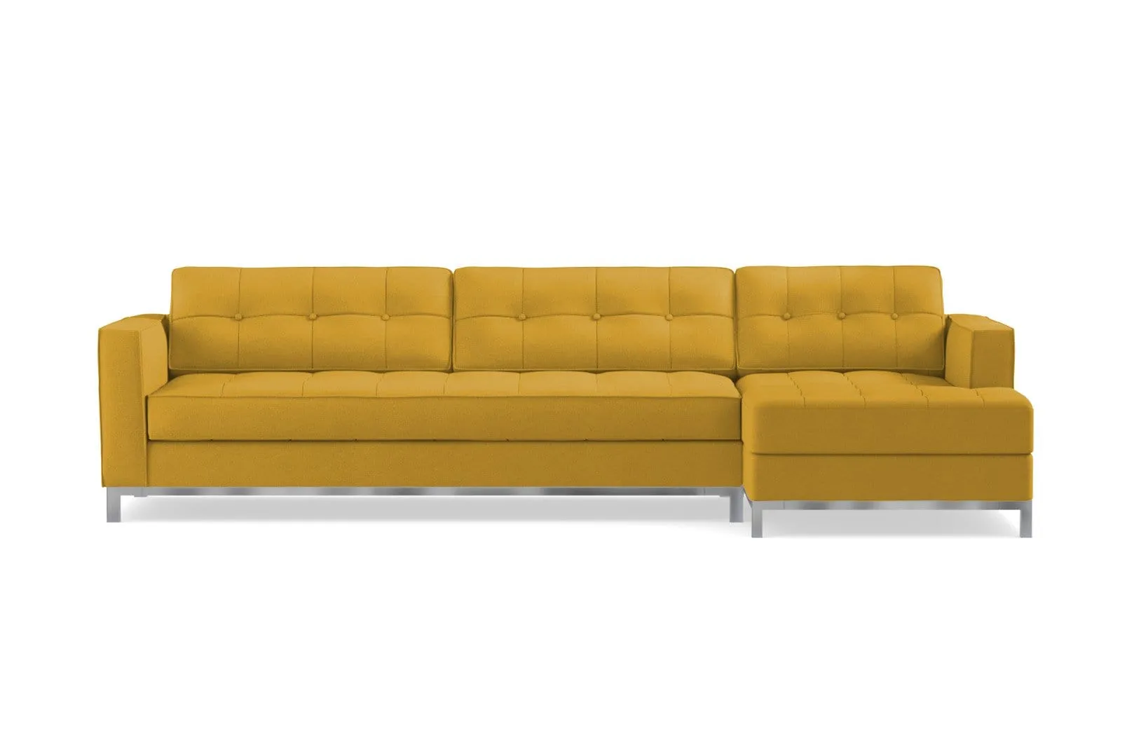 Fillmore 2pc Sleeper Sectional :: Configuration: RAF - Chaise on the Right / Sleeper Option: Memory Foam Mattress