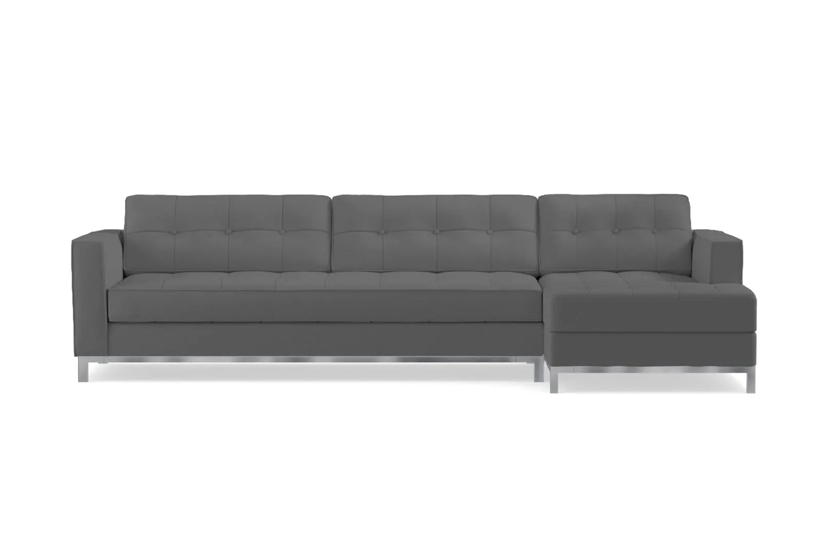 Fillmore 2pc Sleeper Sectional :: Configuration: RAF - Chaise on the Right / Sleeper Option: Memory Foam Mattress