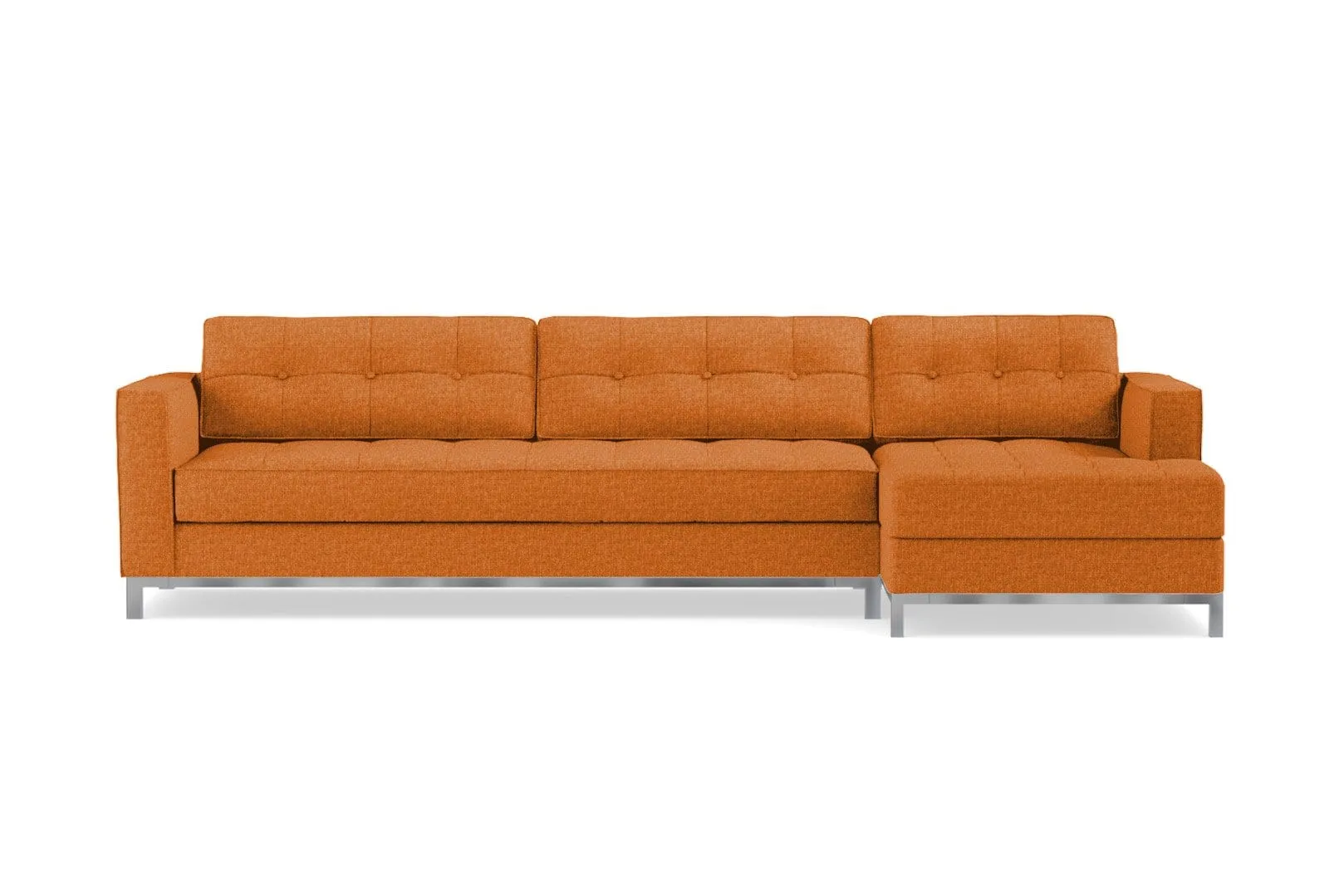 Fillmore 2pc Sleeper Sectional :: Configuration: RAF - Chaise on the Right / Sleeper Option: Memory Foam Mattress