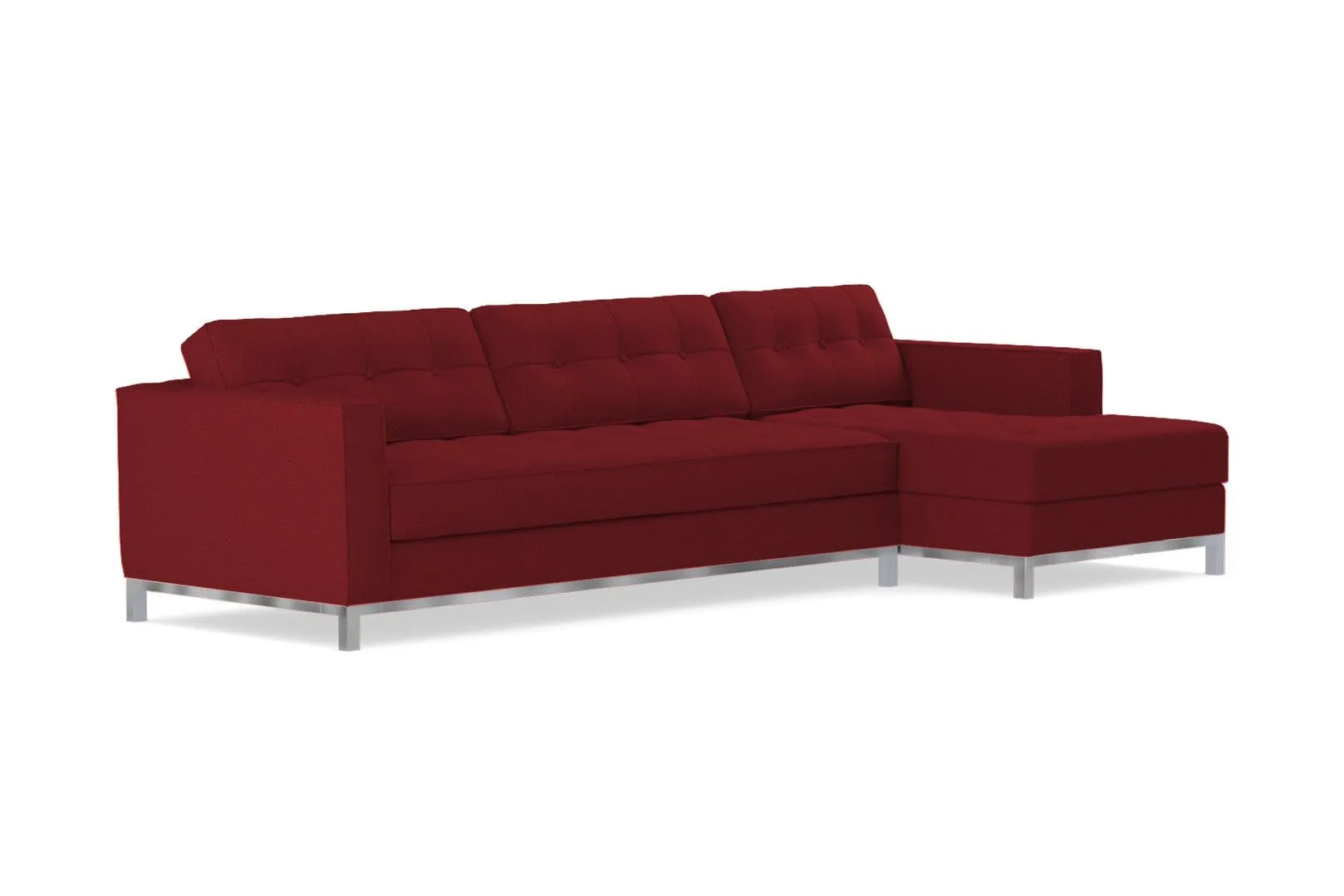 Fillmore 2pc Sleeper Sectional :: Configuration: RAF - Chaise on the Right / Sleeper Option: Memory Foam Mattress