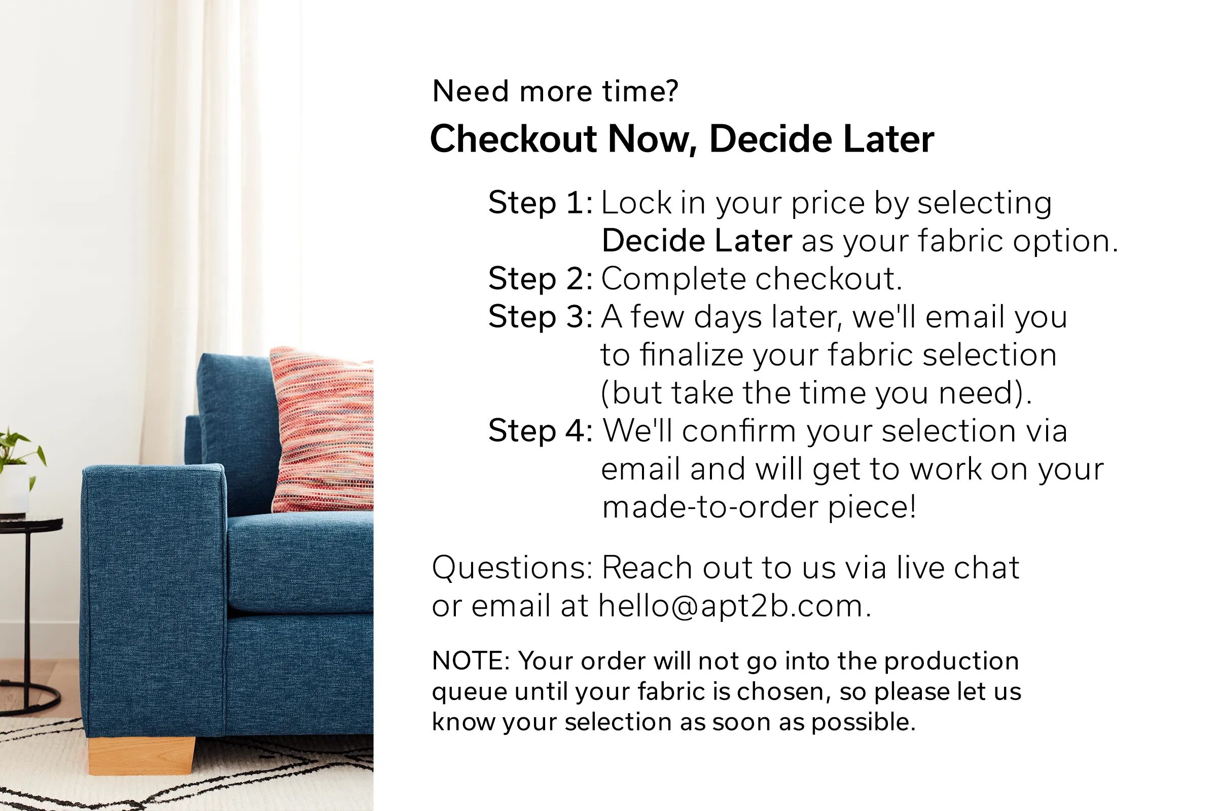 Fillmore 2pc Sleeper Sectional :: Configuration: RAF - Chaise on the Right / Sleeper Option: Memory Foam Mattress