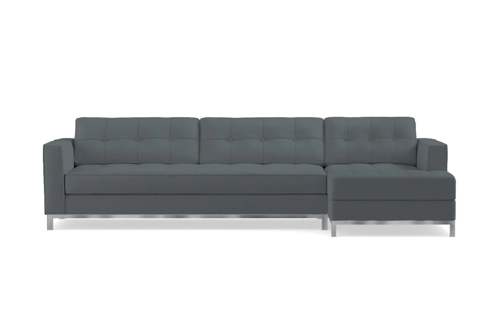 Fillmore 2pc Sleeper Sectional :: Configuration: RAF - Chaise on the Right / Sleeper Option: Memory Foam Mattress