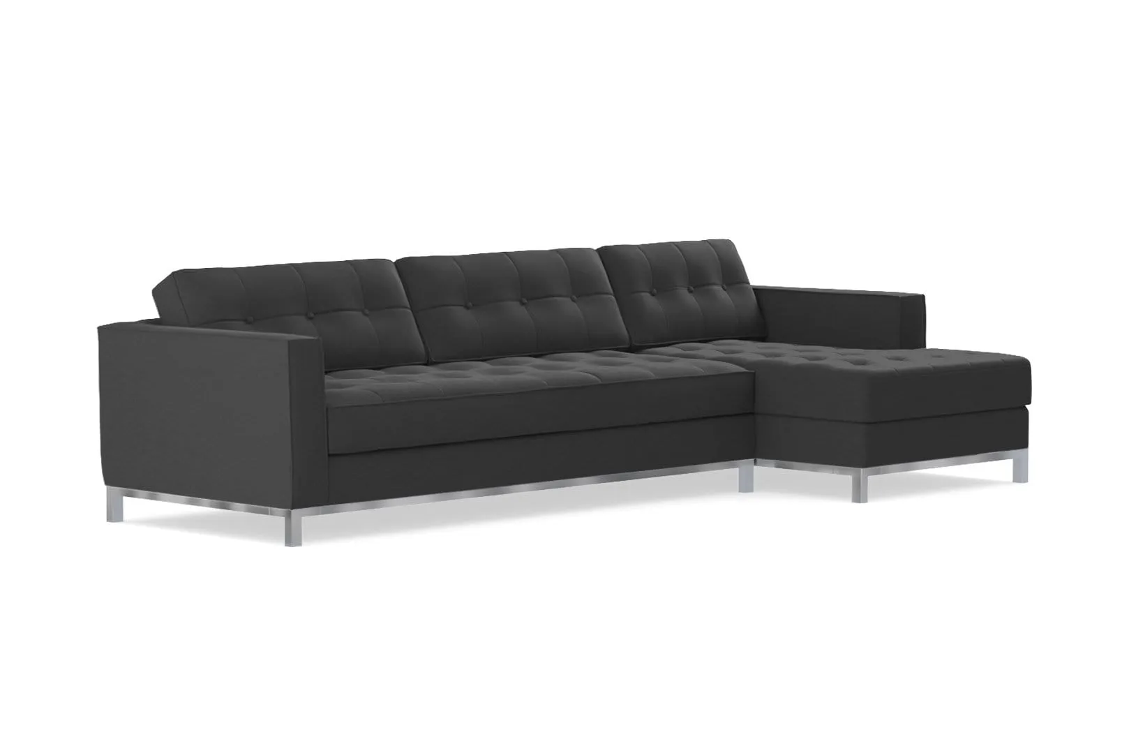 Fillmore 2pc Sleeper Sectional :: Configuration: RAF - Chaise on the Right / Sleeper Option: Memory Foam Mattress