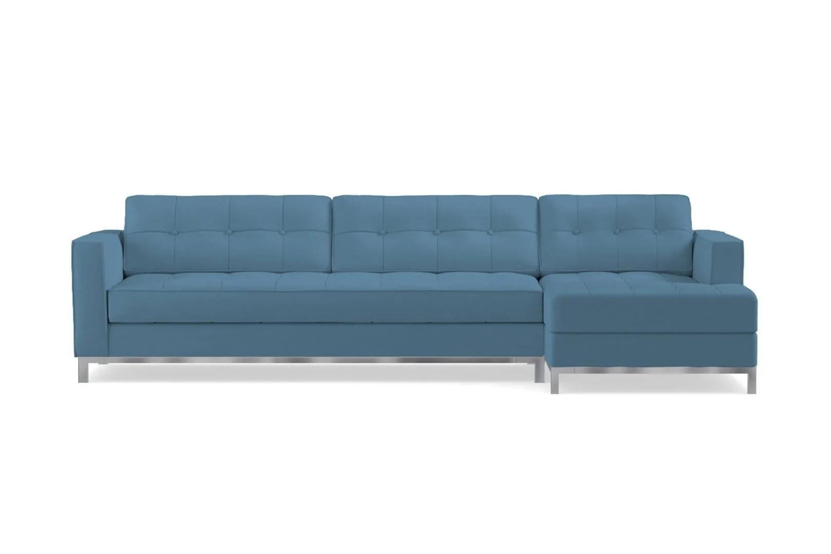 Fillmore 2pc Sleeper Sectional :: Configuration: RAF - Chaise on the Right / Sleeper Option: Memory Foam Mattress