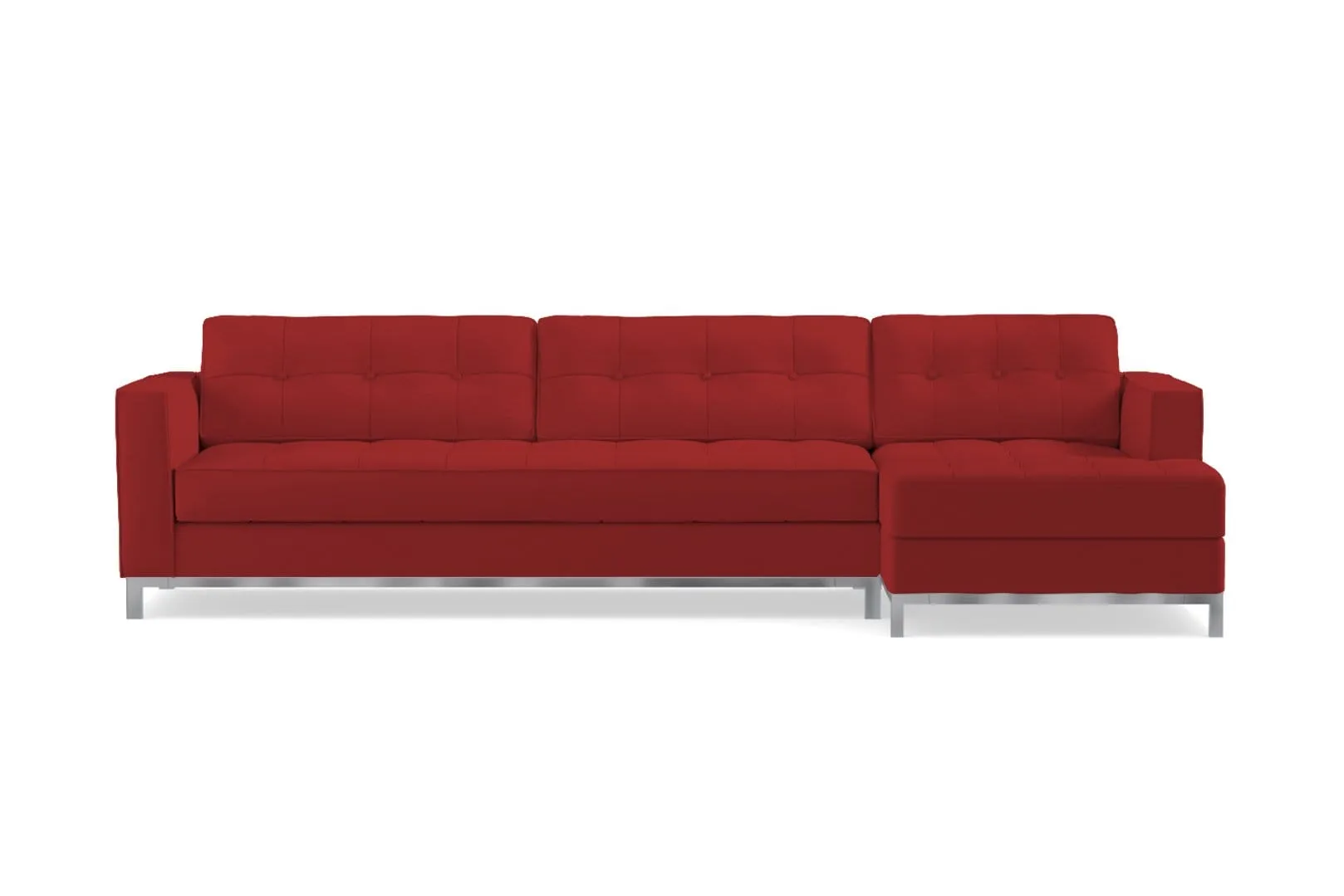 Fillmore 2pc Sleeper Sectional :: Configuration: RAF - Chaise on the Right / Sleeper Option: Memory Foam Mattress