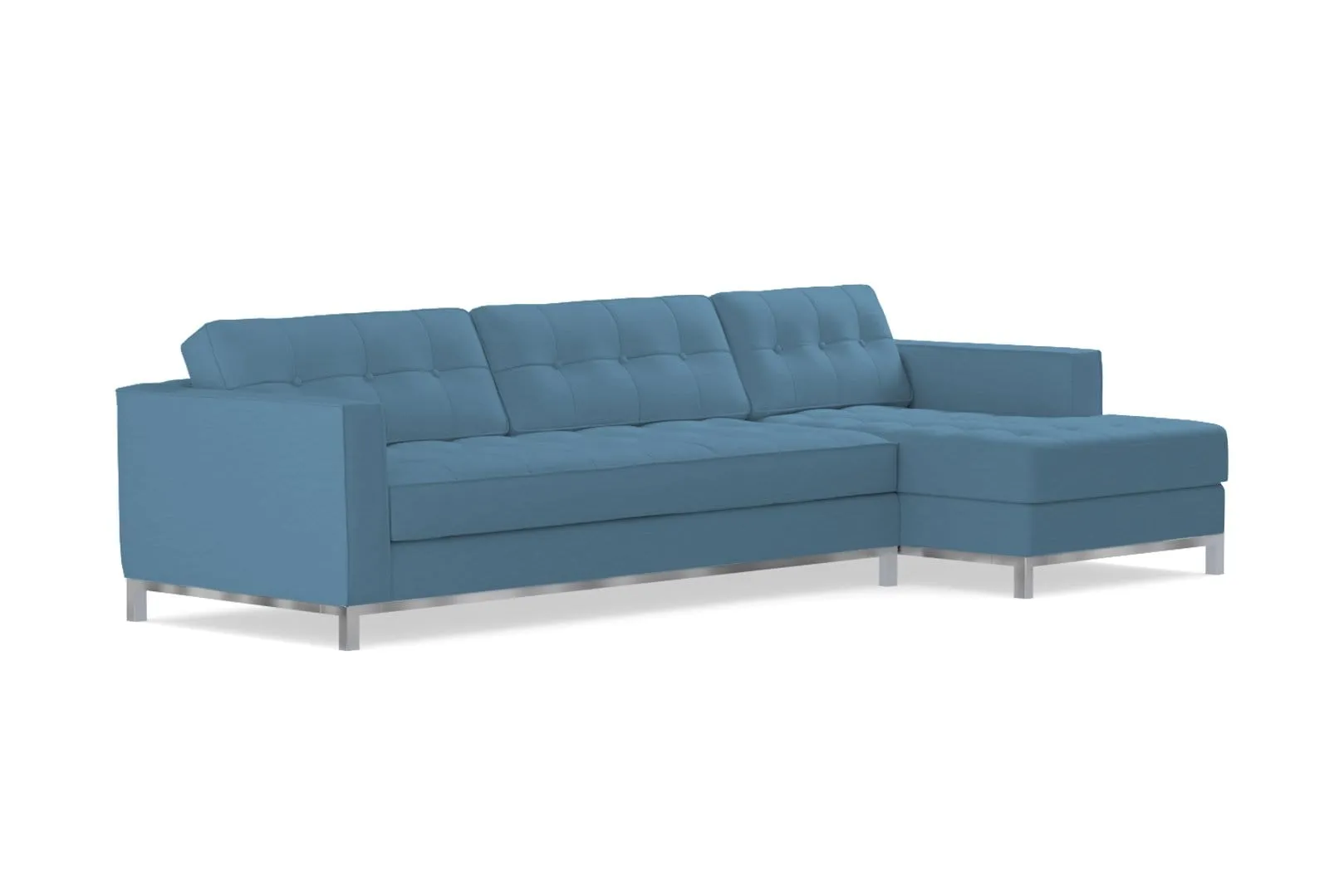 Fillmore 2pc Sleeper Sectional :: Configuration: RAF - Chaise on the Right / Sleeper Option: Memory Foam Mattress