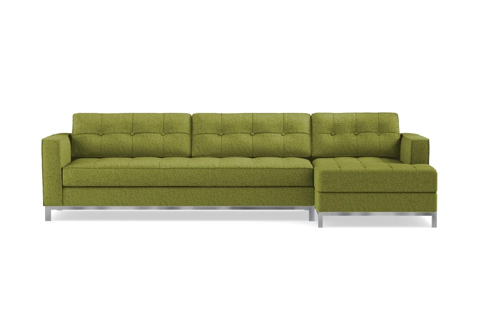 Fillmore 2pc Sleeper Sectional :: Configuration: RAF - Chaise on the Right / Sleeper Option: Memory Foam Mattress