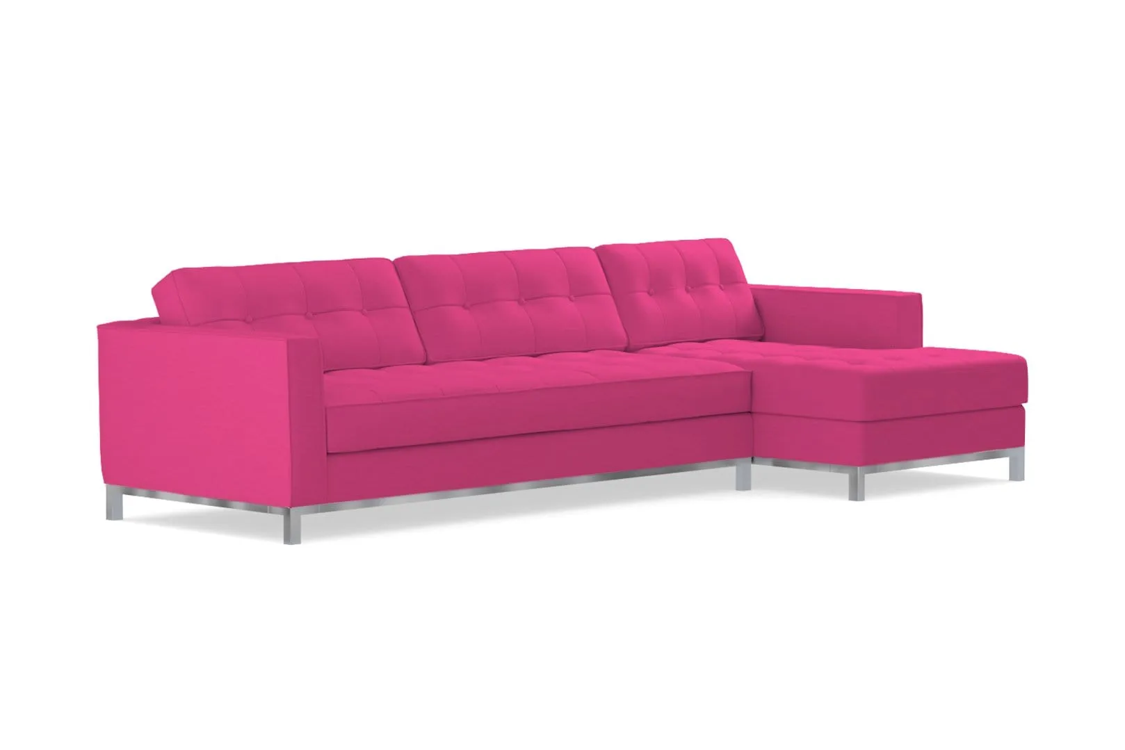 Fillmore 2pc Sleeper Sectional :: Configuration: RAF - Chaise on the Right / Sleeper Option: Memory Foam Mattress