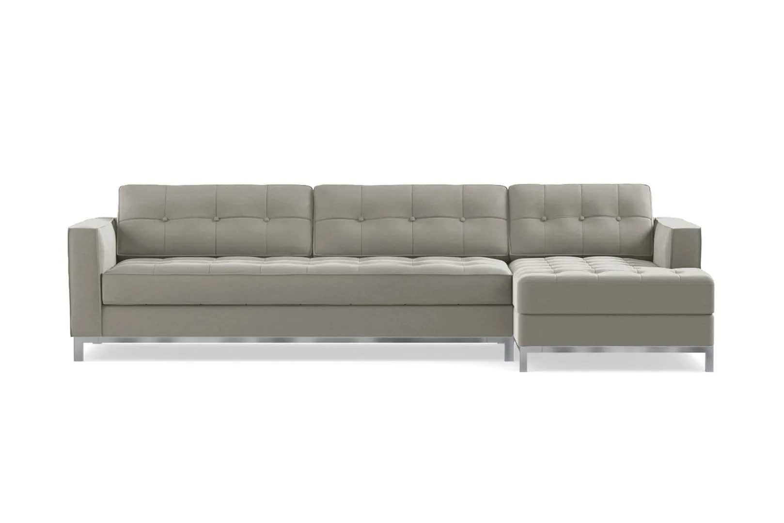 Fillmore 2pc Sleeper Sectional :: Configuration: RAF - Chaise on the Right / Sleeper Option: Memory Foam Mattress