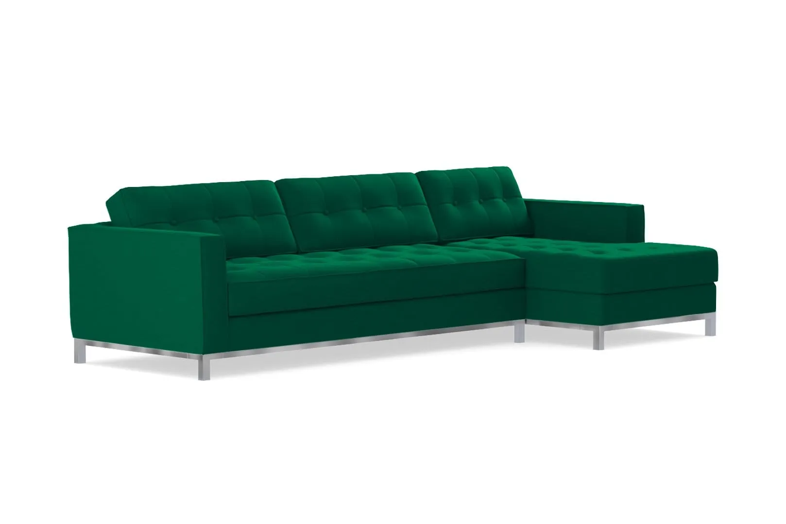 Fillmore 2pc Sleeper Sectional :: Configuration: RAF - Chaise on the Right / Sleeper Option: Memory Foam Mattress