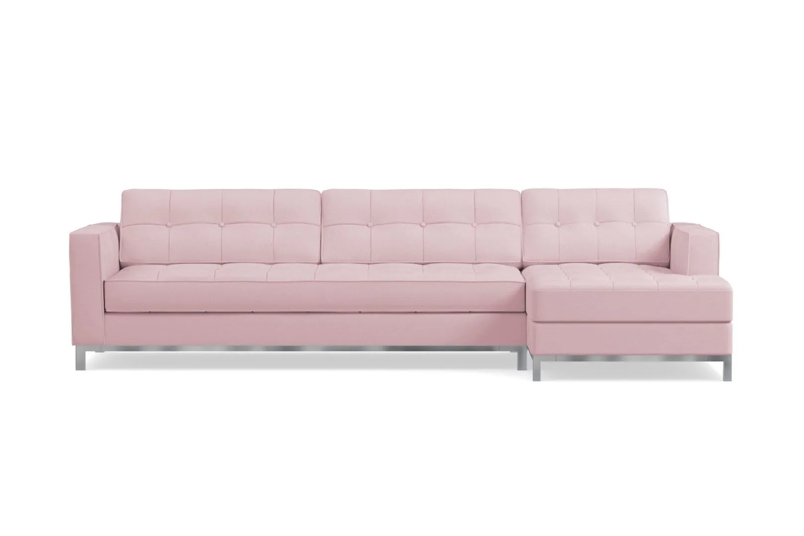 Fillmore 2pc Sleeper Sectional :: Configuration: RAF - Chaise on the Right / Sleeper Option: Memory Foam Mattress
