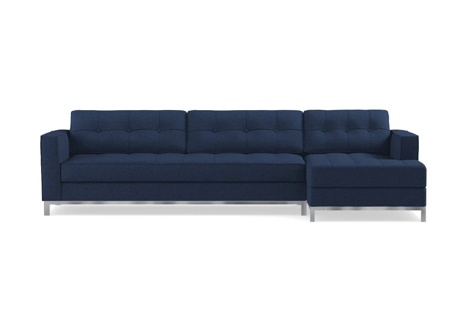 Fillmore 2pc Sleeper Sectional :: Configuration: RAF - Chaise on the Right / Sleeper Option: Memory Foam Mattress