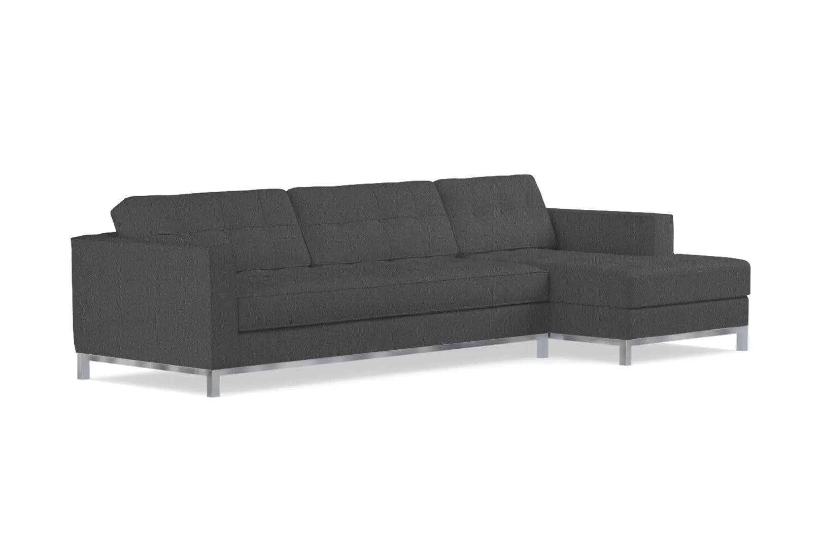 Fillmore 2pc Sleeper Sectional :: Configuration: RAF - Chaise on the Right / Sleeper Option: Memory Foam Mattress