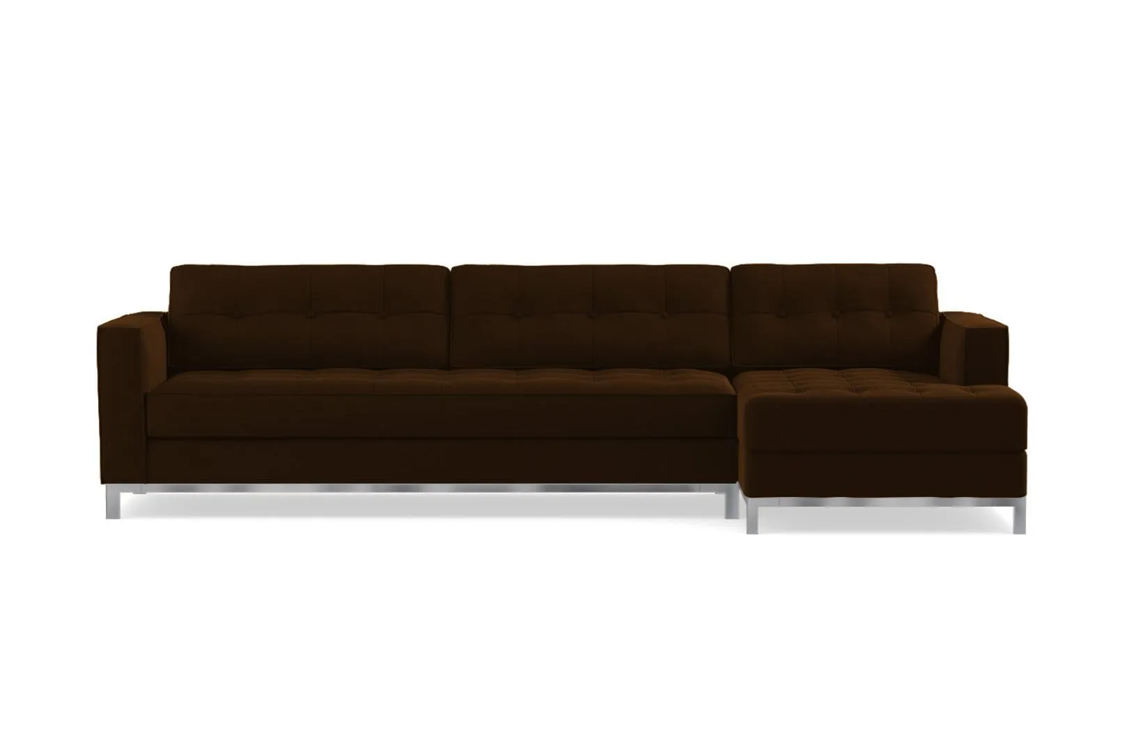 Fillmore 2pc Sleeper Sectional :: Configuration: RAF - Chaise on the Right / Sleeper Option: Memory Foam Mattress