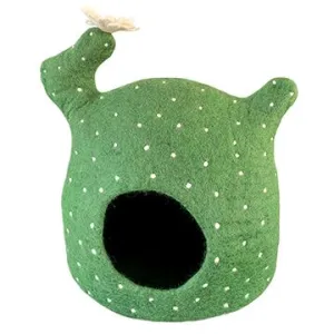 Hamro Wool Felt Cat Cave - Cactus