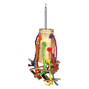 Happy Pet Bamboo Puzzle Parrot Toy