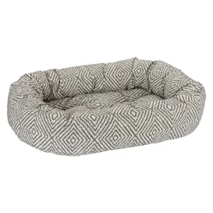 Micro Jacquard Donut Bolstered Dog Bed — Diamondback