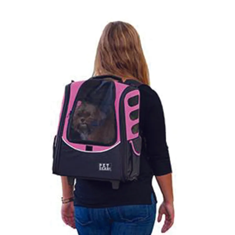 Pet Gear, I-GO2 (Escort) 5-in-1 Pet Carrier [Backpack/Tote/Roller Bag/Car Seat]