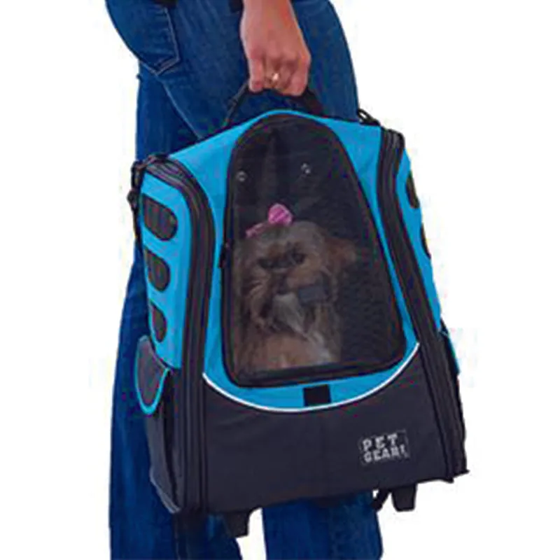 Pet Gear, I-GO2 (Escort) 5-in-1 Pet Carrier [Backpack/Tote/Roller Bag/Car Seat]