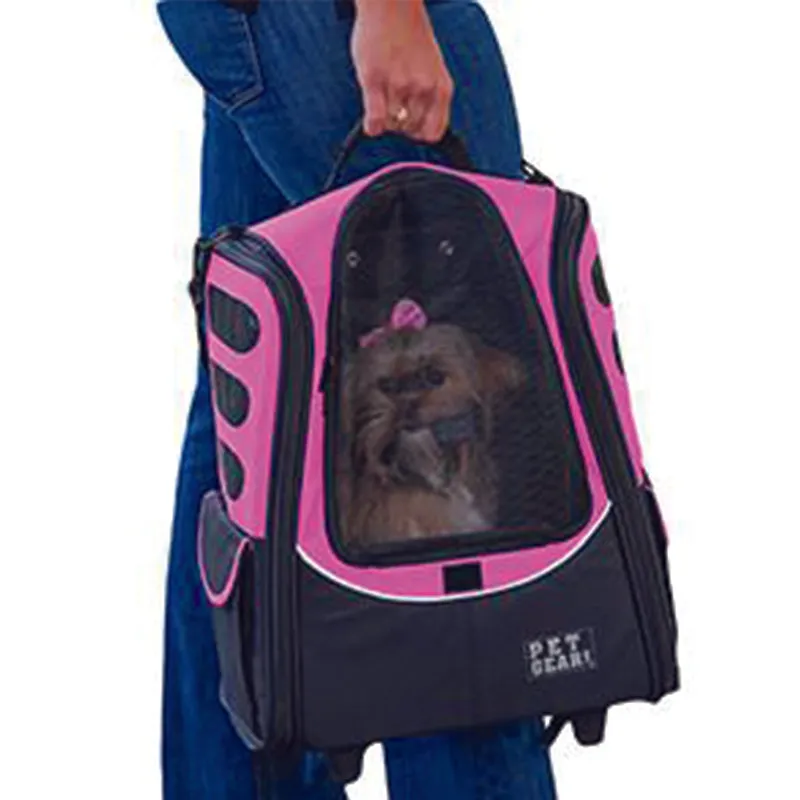 Pet Gear, I-GO2 (Escort) 5-in-1 Pet Carrier [Backpack/Tote/Roller Bag/Car Seat]